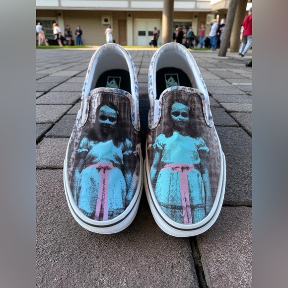 Vans The Shining “Twins” House of Terror Slip On Sneakers Mens 9.5 Women’s 11 - Picture 1 of 14